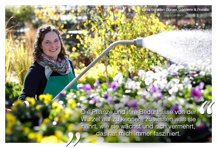 Xenia Schallert-Dünser, Gärtnerin & Floristin, bei Schallert Blumen
